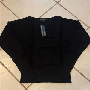 NWT Banana Republic Black V-Neck Sweater